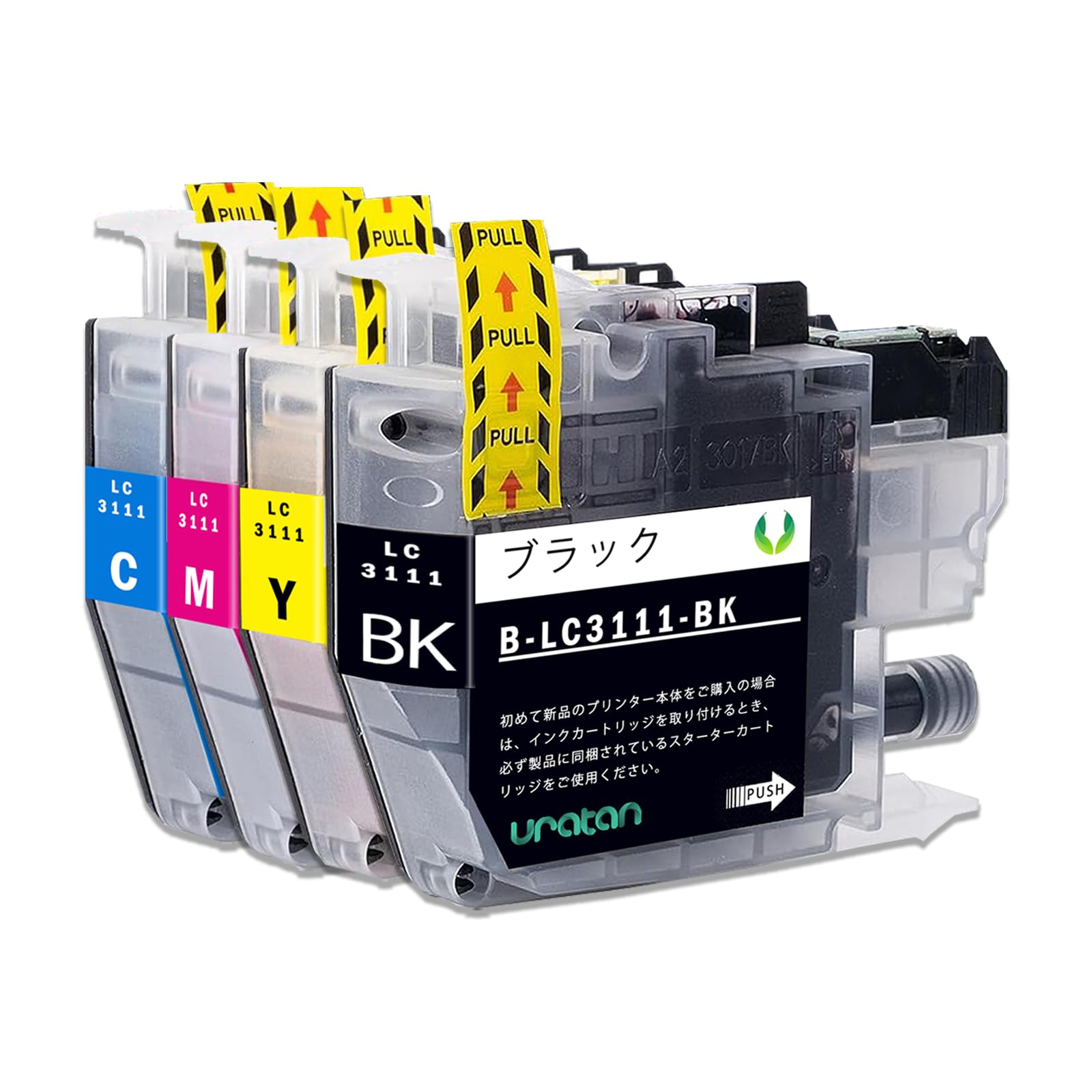 Amazon.co.jp: LC3111-4PK 4色セット C+M+Y+BK 各1本 互換インク 互換